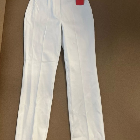 SPANX On-the-Go Ankle Slim Straight Pant White Ultimate Opacity Technology - Picture 8 of 8